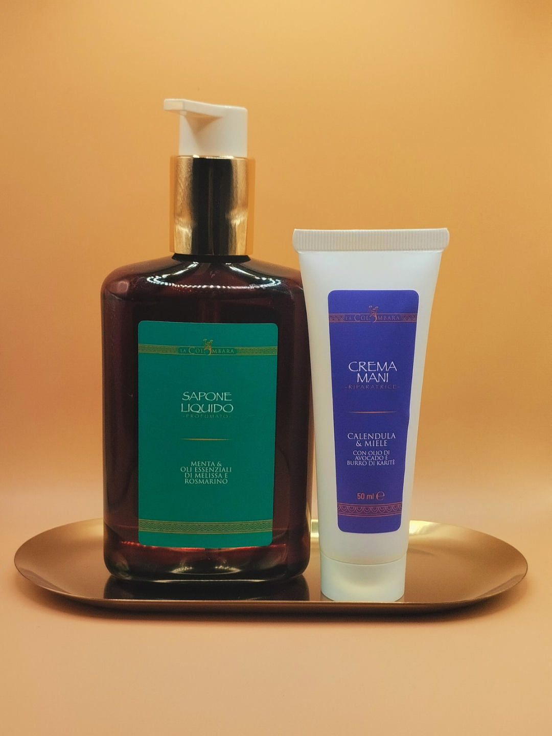 VASSOIO SAPONE LIQUIDO + CREMA MANI
