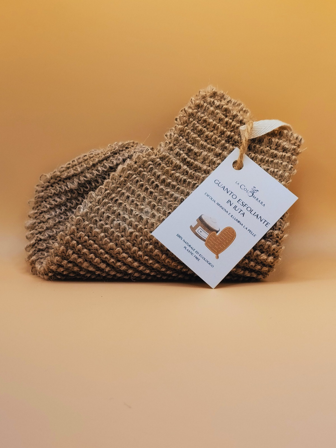 Guanto esfoliante in iuta